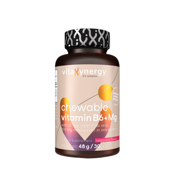 Magneziu masticabil + vitamina B6